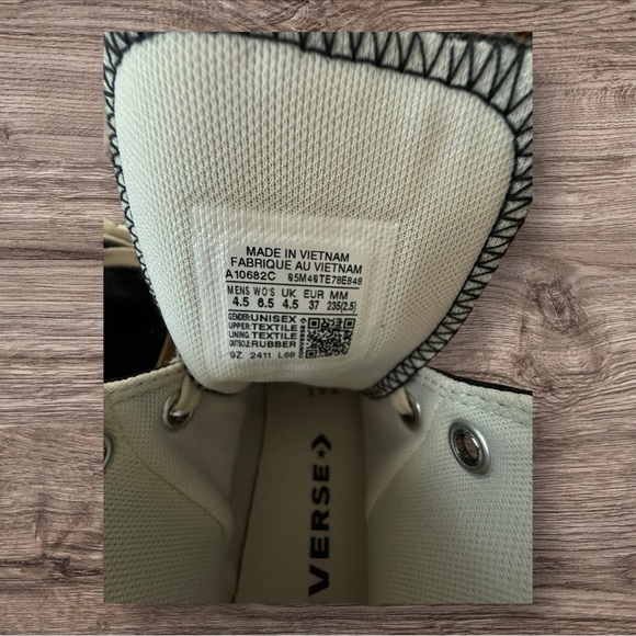 Converse Chuck Taylor All Star Retro Rubber High Top Black Gum NWOT & Box - Picture 4 of 9